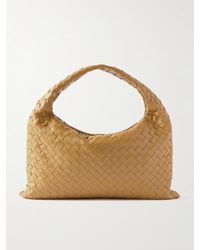 Bottega Veneta - Hop Small Intrecciato Leather Tote - Lyst