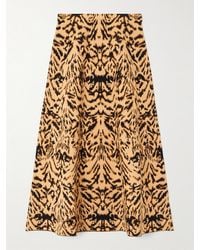 Ulla Johnson - Lani Jacquard-Knit Midi Skirt - Lyst