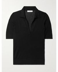 Gabriela Hearst - Frank Cashmere And Silk-Blend Polo Shirt - Lyst
