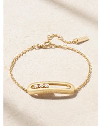Messika - Move Classique Ciselé 18-Karat Diamond Bracelet - Lyst
