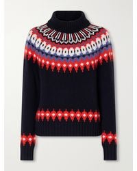 Bogner - Ingrid Fair Isle Cashmere Turtleneck Sweater - Lyst