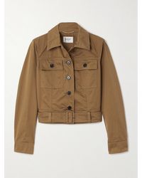 Saint Laurent - Stilvolle Baumwoll-Cropped-Jacke - Lyst
