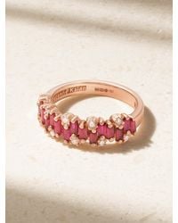 Suzanne Kalan - 18-Karat Rose, Ruby And Diamond Ring - Lyst
