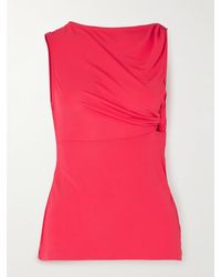 Christopher Esber - Gesine Asymmetric Ruched Jersey Top - Lyst