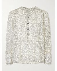 Isabel Marant - Maria Polka-Dot Organic Cotton-Voile Blouse - Lyst