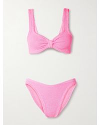 Hunza G - Bonnie Bikini Aus Seersucker - Lyst