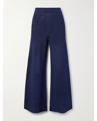 Eres - Bayadere Goeland Open-Knit Cotton-Blend Wide-Leg Pants - Lyst