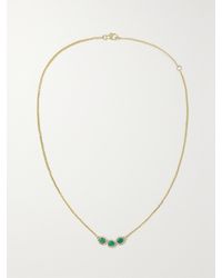 AMRAPALI LONDON - Kette Aus 18 Karat Mit Rhodiumauflage, Smaragden Und Diamanten - Lyst
