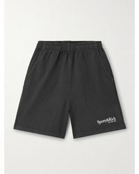 Sporty & Rich - Printed Cotton-Jersey Shorts - Lyst