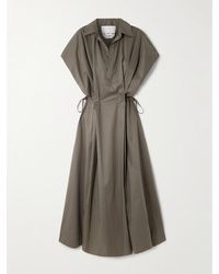 Sa Su Phi - Giulia Pleated Cotton-Poplin Midi Shirt Dress - Lyst