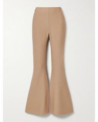 Gabriela Hearst - Ayala Embellished Knitted Wool And Cashmere-Blend Flared Pants - Lyst