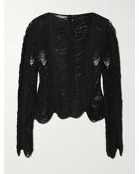 Tom Ford - Fringed Open-Knit Top - Lyst