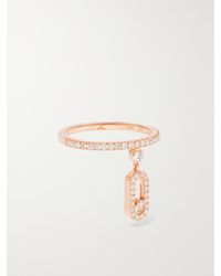 Messika - Move Uno Tassel 18-Karat Rose Diamond Ring - Lyst