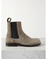Loewe - Brushed Suede Campo Chelsea Boots - Lyst