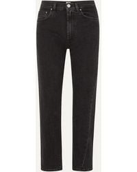 TOTEME - Twisted Seam High-Rise Straight-Leg Jeans - Lyst