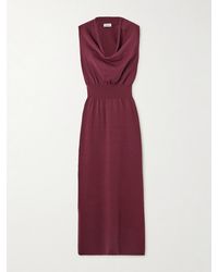 Jonathan Simkhai - Ramona Draped Wool-Blend Midi Dress - Lyst