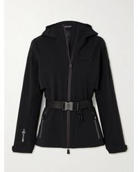 Moncler - Fex Hooded Belted Stretch-Shell Jacket - Lyst