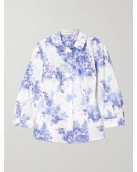 Carolina Herrera - Icon Hemd Aus Taft Mit Blumenprint - Lyst