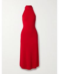 Cult Gaia - Katara Knitted Open-Back Turtleneck Midi Dress - Lyst