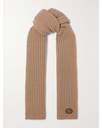 Gucci - Ribbed Wool And Cashmere-Blend Scarf - Lyst
