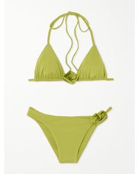 Maygel Coronel - Chipi Triangel-Bikini Mit Applikationen - Lyst