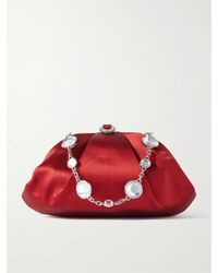 Judith Leiber - Gemma Clutch Aus Satin Mit Kristallen - Lyst