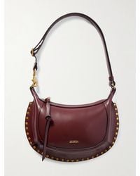 Isabel Marant - Oskan Moon Schultertasche Aus Leder Mit Nieten - Lyst