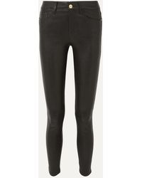FRAME - Le High Skinny Leather Pants - Lyst