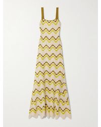 Escvdo - Marea Scalloped Crocheted Cotton Maxi Dress - Lyst