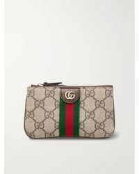 Gucci - Ophidia Textured Leather-Trimmed Printed Coated-Canvas Wallet - Lyst