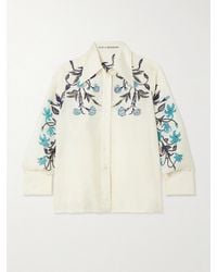 Alix Of Bohemia - Dana Floral-Print Silk Crepe De Chine Shirt - Lyst