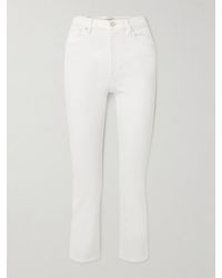 FRAME - The Pencil Cropped High-Rise Slim-Leg Jeans - Lyst