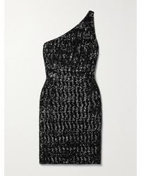 Michael Kors - One-Shoulder Sequined Tulle Mini Dress - Lyst