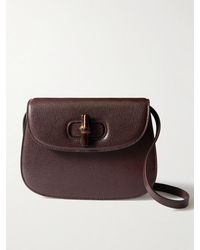 Gucci - Bamboo Mini Textured-Leather Shoulder Bag - Lyst
