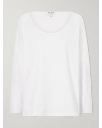 Alaïa - Cotton-Jersey T-Shirt - Lyst