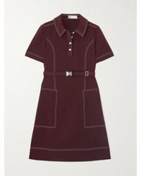 Tory Sport - Belted Jersey Mini Dress - Lyst