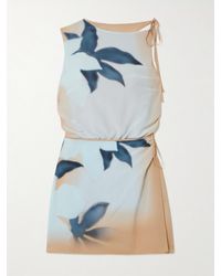 SIR. - Open-Back Silk Crepe De Chine Mini Dress - Lyst