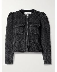 Isabel Marant - Deliona Quilted Cotton-Canvas Jacket - Lyst