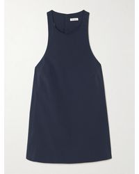 St. Agni - Open-Back Cotton-Blend Poplin Tank - Lyst