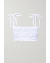 Heidi Klein Gerafftes Bandeau-bikini-oberteil - Weiß