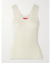 The Elder Statesman - Delicash Cashmere And Silk-Blend Tank - Lyst