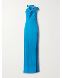 Et Ochs - One-Shoulder Cutout Ruched Stretch-Jersey Gown - Lyst