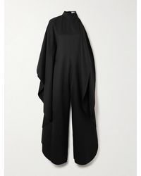 Alaïa - Open-Back Asymmetric Grain De Poudre Wool-Blend Jumpsuit - Lyst