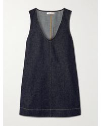 FRAME - The Form Denim Mini Dress - Lyst