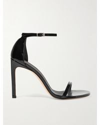 Stuart Weitzman - Nudistsong Sandalen Aus Lackleder - Lyst