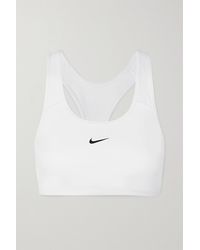 Nike Swoosh Sport-bh Aus Dri-fit-material - Weiß