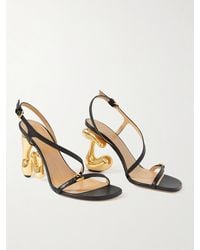 JW Anderson - Bubble Heel Leather Slingback Sandals - Lyst