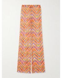 Missoni - Mare Hose Mit Schmalem Bein Aus Bedrucktem Stretch-Tüll - Lyst