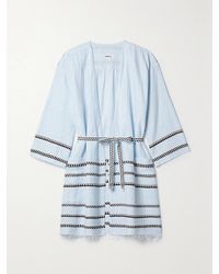 lemlem - Net Sustain Imani Striped Fringed Cotton-Blend Coverup - Lyst
