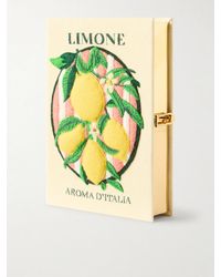 Olympia Le-Tan - Aroma D'Italia Appliquéd Embroidered Canvas Clutch - Lyst